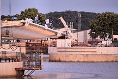 Embase et 2 ilots vus depuis la Garonne | 33-bordeaux.com