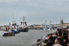 Pont Chaban Delmas : parade nautique -  photo 33-bordeaux.com