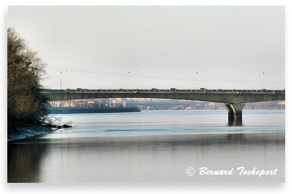 Bordeaux une travée du pont François Mitterrand | Photo Bernard Tocheport