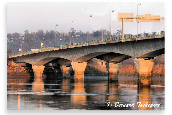 Bordeaux vue du pont François Mitterrand depuis la Garonne | Photo Bernard Tocheport
