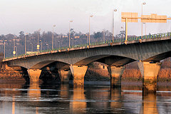 Bordeaux vue du pont François Mitterrand depuis la Garonne | Photo Bernard Tocheport