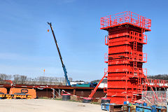 Bordeaux charpente et structure construction pont Simone Veil | Photo Bernard Tocheport