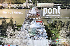 Bordeaux panneau à Floirac montrant le pont Jean Jacques Bosc  | Photo Bernard Tocheport