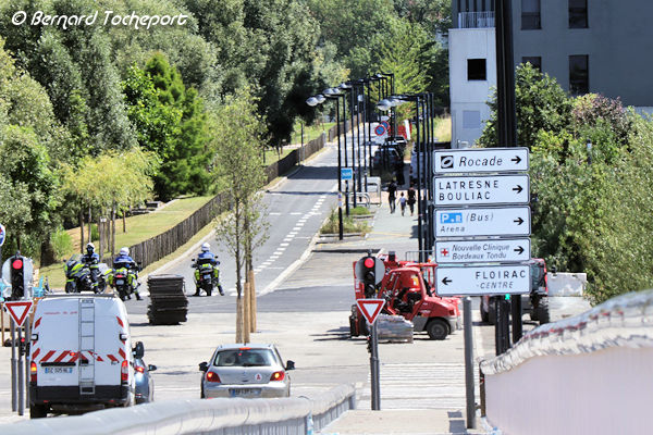 Bordeaux sortie rive droite du pont Simone Veil | Photo Bernard Tocheport