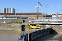 Bordeaux détour du tramway aux bassins à flot | Photo Bernard Tocheport 