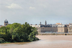 Bordeaux depuis la Garonne les quais et  la Grosse Cloche | Photo Bernard Tocheport