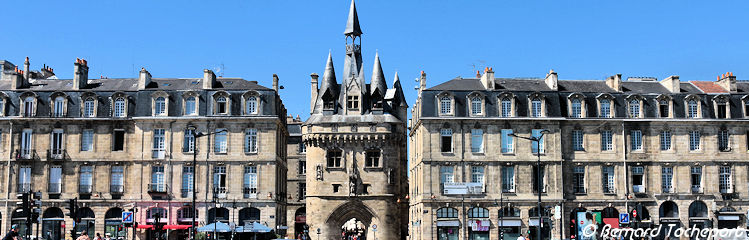 Vue panoramique des quais de Bordeaux et de la porte Cailhau | Photo Bernard Tocheport