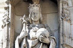 Bordeaux sur la Porte Cailhau Charles VIII roi de France | Photo Bernard Tocheport