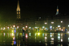 Nuit de fête sur le miroir d'eau -  photo 33-bordeaux.com