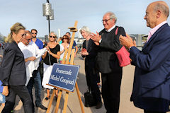 Bordeaux inauguration de la Promenade Michel Corajoud | Photo Bernard Tocheport