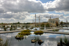 Bordeaux rive droite : bassin du jardin botanique 