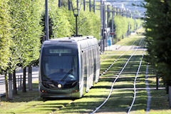 Perspective sur  la voie du tram avenue Thiers à Bordeaux | 33-bordeaux.com