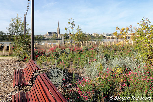 Parc Aux Angéliques en bordure de Garonne et face à la flèche Saint Michel  | Photo 33-bordeaux.com