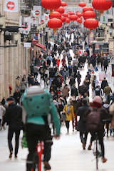 Bordeaux fréquentation de la rue Sainte Catherine | Photo Bernard Tocheport