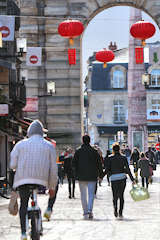 Bordeaux sortie rue Sainte Catherine place de la Victoire | Photo Bernard Tocheport