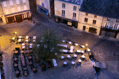 Saint Emilion soleil levant sur les terrasses