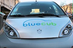 Avant d'une BLUECUB voiture électrique en libre service -  photo 33-bordeaux.com