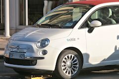 Fiat 500 en autopartage Citiz à Bordeaux