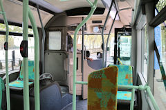 Aménagement intérieur Heuliez Bus électrique | photo Bernard Tocheport