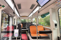 Bordeaux intérieur Bus électrique VDL modèle CITEA sur la ligne G | Photo Bernard Tocheport