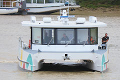Bordeaux vue avant de navette fluviale Le Bato | Photo Bernard Tocheport