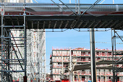 Echafaudages Gare Saint Jean et construction nouveau parking | photo 33-bordeaux.com