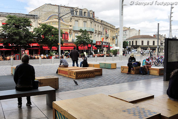 Aménagements du parvis Gare Saint Jean Bordeaux | Photo Bernard Tocheport