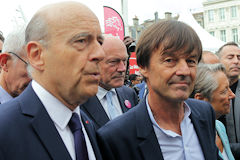 Inauguration LGV Paris Bordeaux : Alain Juppé, Alain Rousset et Nicolas Hulot | photo 33-bordeaux.com