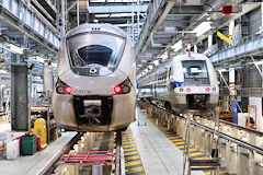 TER Bonbardier et Alstom au Technicentre SNCF de Bordeaux | Photo Bernard Tocheport