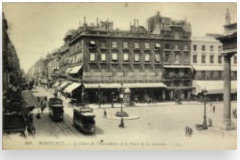 CPA Bordeaux tramway cours du Chapeau Rouge -  photo 33-bordeaux.com