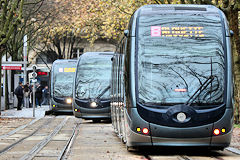 Bordeaux Quinconces tram ligne B à destination de France Alouette | Photo Bernard Tocheport