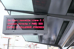 Bordeaux affichage station tram nouvelle ligne C | Photo Bernard Tocheport