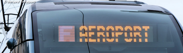 Tram Bordeaux ligne F destination Aéroport | Photo Bernard Tocheport