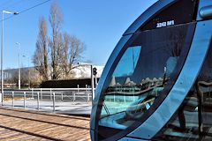 Tram Bordeaux extension ligne A station STADE et  Parc des Expositions