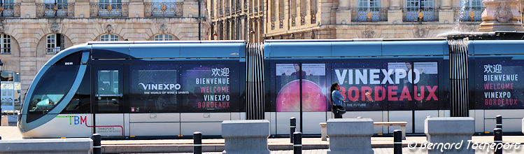 Tramway Salon Vinexpo Bordeaux 2019 | Photo Bernard Tocheport