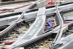 Bordeaux travaux aiguillages et futures lignes tram | Photo Bernard Tocheport