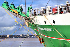 Avant du trois mâts Alexander Von Humbolt 2 à Bordeaux | Photo Bernard Tocheport