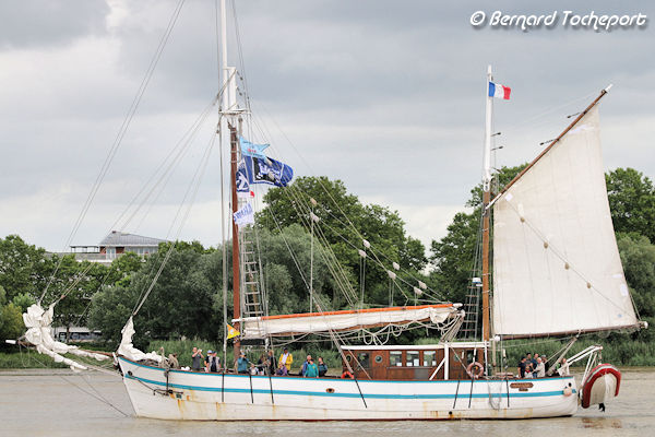 Arawak Ketch aurique à Bordeaux | Photo Bernard Tocheport