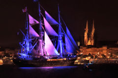 Mai 2015 le Belem et la Parade des Héros à Bordeaux | Photo Bernard Tocheport