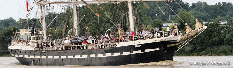 Voilier trois mâts barque BELEM à Bordeaux | Photo Bernard Tocheport