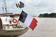 Proue de la Belle Poule goélette Marine Nationale à Bordeaux | Photo Bernard Tocheport