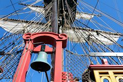 Cloche et mât de l' Hermione à Bordeaux -  photo 33-bordeaux.com