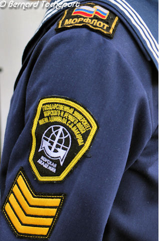 Détail de la tenue d'un marin du MIR | Photo Bernard Tocheport