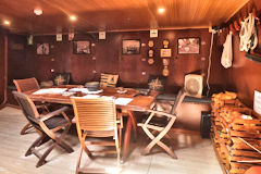 Aménagement intérieur du voilier Pascual Flores | Photo Bernard Tocheport