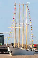 2014 arrivée à Bordeaux du Santa Maria Manuela 4 mâts du Portugal | Photo Bernard Tocheport