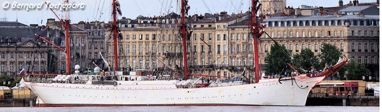 Le 4 mâts Russe Sedov à Bordeaux | Photo Bernard Tocheport