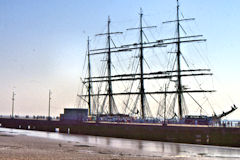 Cuttys Sark 1990 le 4 mâts Sedov à Pauillac | Photo Bernard Tocheport