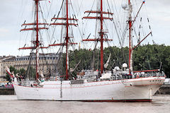 SEDOV la 4 mâts Russe arrive à Bordeaux | Photo Bernard Tocheport