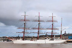 Le 4 mâts Russe SEDOV sur la Garonne à Bordeaux | Photo Bernard Tocheport