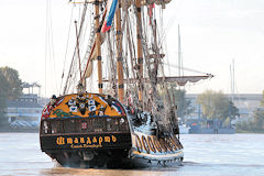 Arrivée à Bordeaux de la frégate Russe Shtandart | Photo Bernard Tocheport